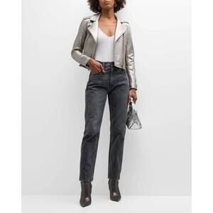 NEW IRO ashville leather jacket in golden brown